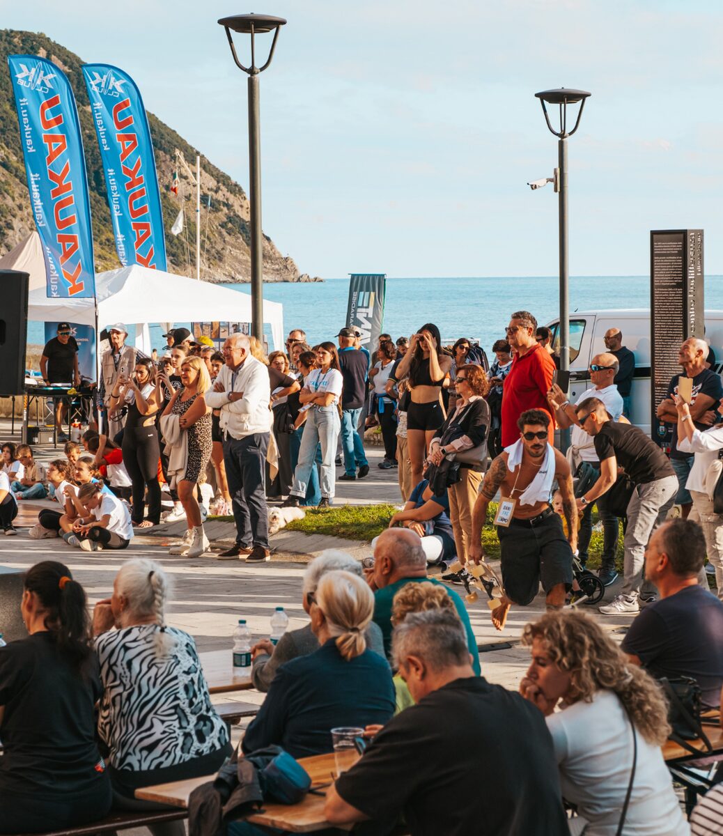 Il village dell'Action Sport Expo sul lungomare di Riva Trigoso