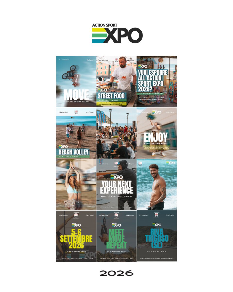 Le grafiche dell'Action Sport Expo 2026
